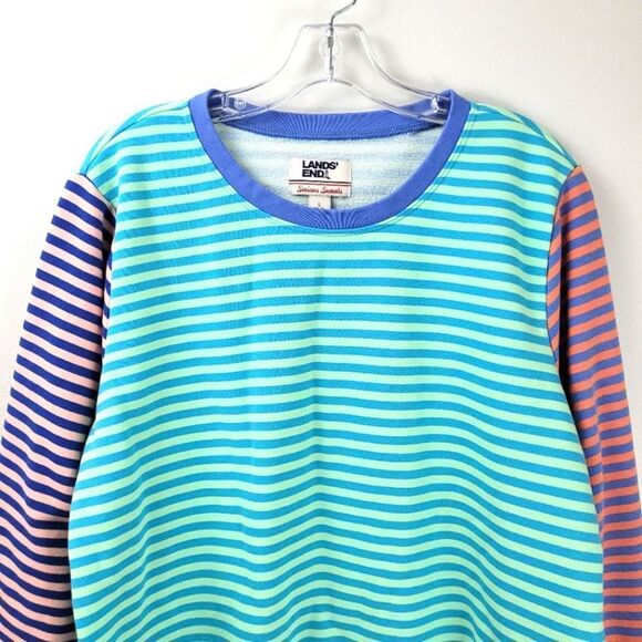 LANDS END Serious Sweats pullover sweatshirt - Picture 2 of 7